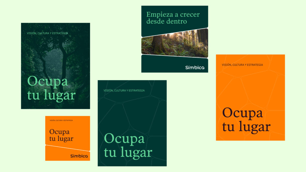 Ocupa tu lugar como marca. Ejemplo de diseño de marca creado por Marcas Honestas